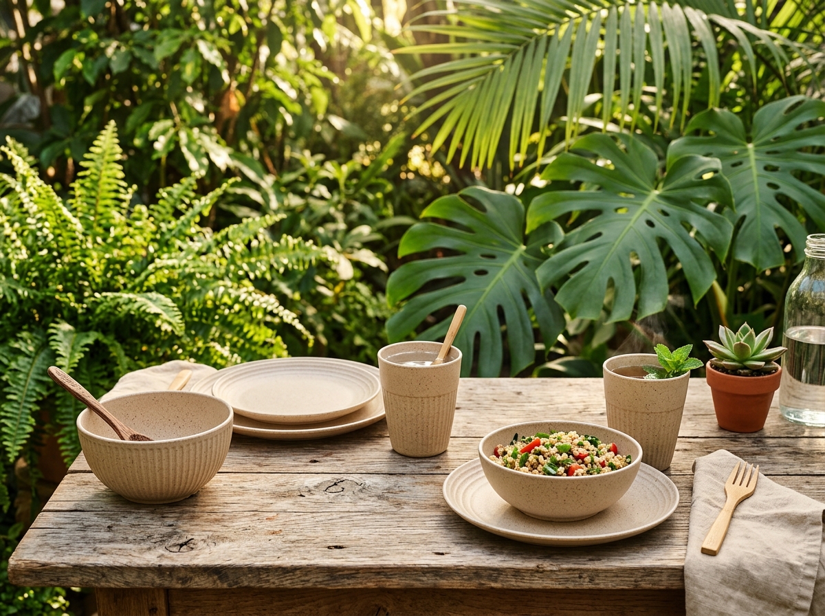 Sustainable dining tableware